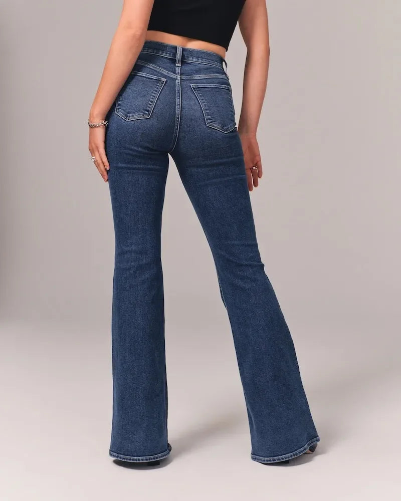PARIS- Stretch Flare Jeans — Ultra High Rise