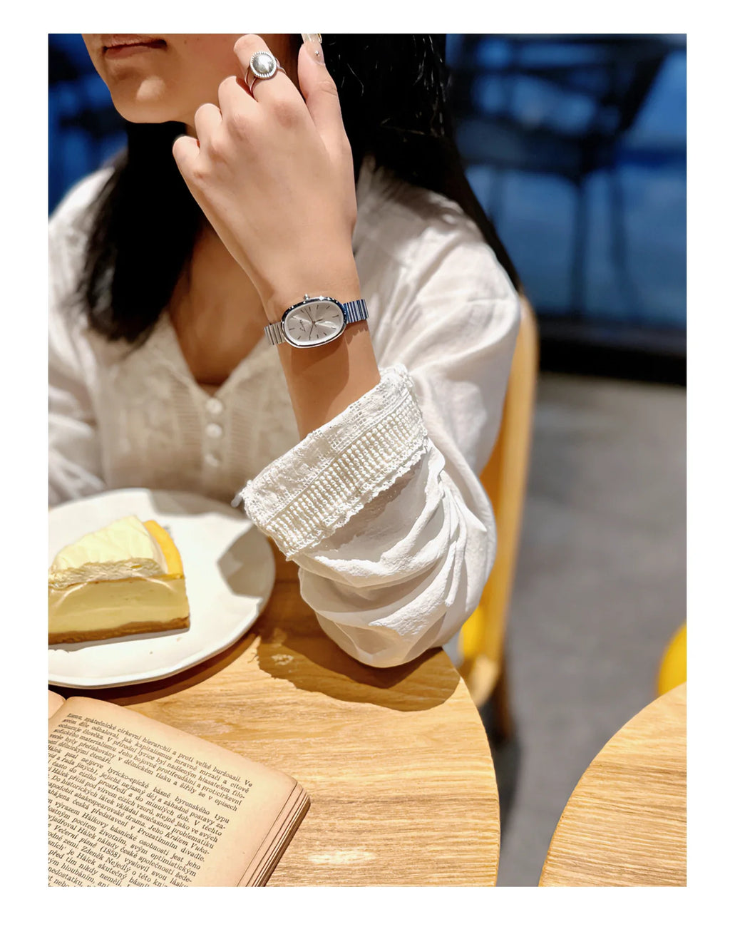 GENT – Silver Stainless Steel Oval Watch – 071