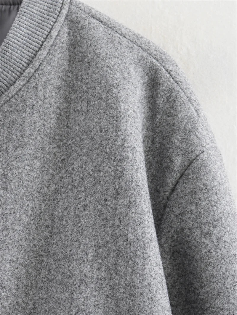 MUNICH – Cropped Tweed Bomber – 049