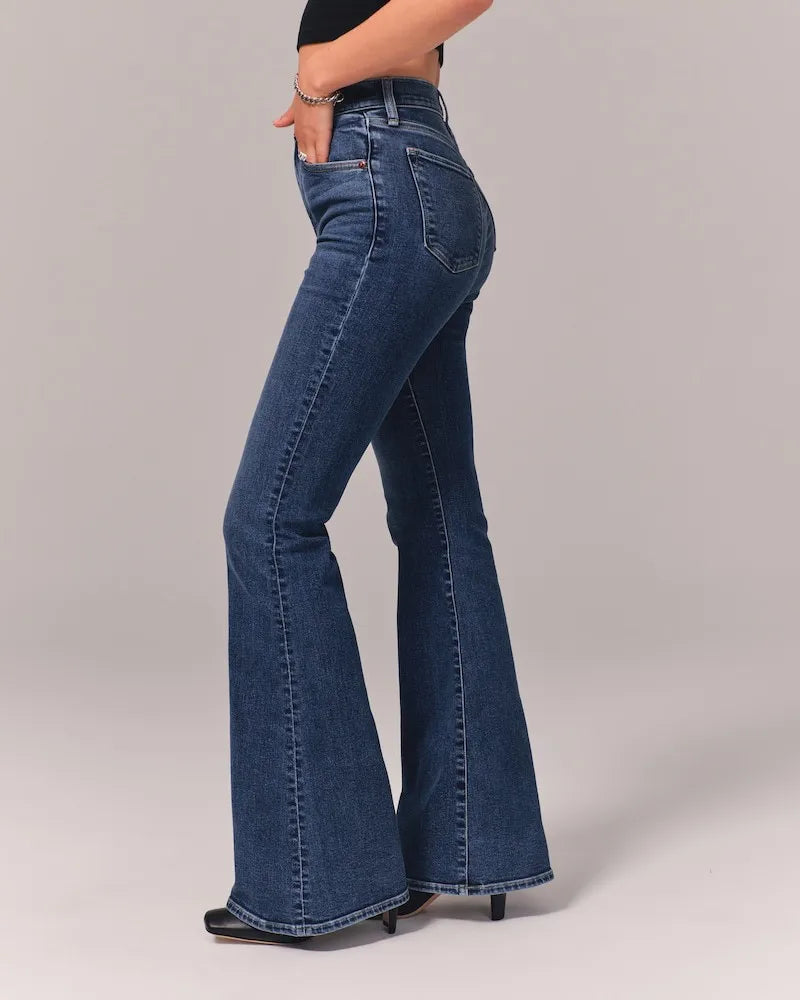 PARIS- Stretch Flare Jeans — Ultra High Rise