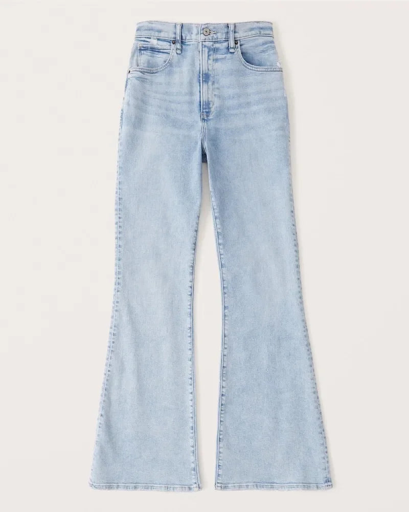 PARIS- Stretch Flare Jeans — Ultra High Rise