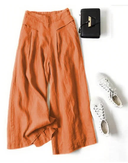 VALENCIA – Linen Wide-Leg Pants – 2109