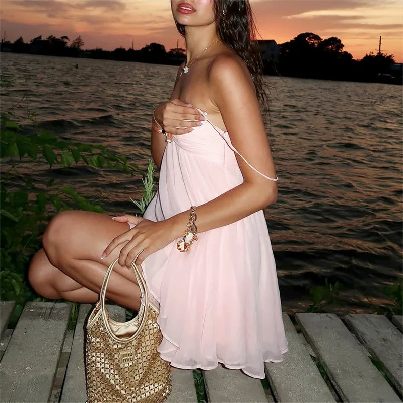 MALAGA – Chiffon Mini Dress – 2525