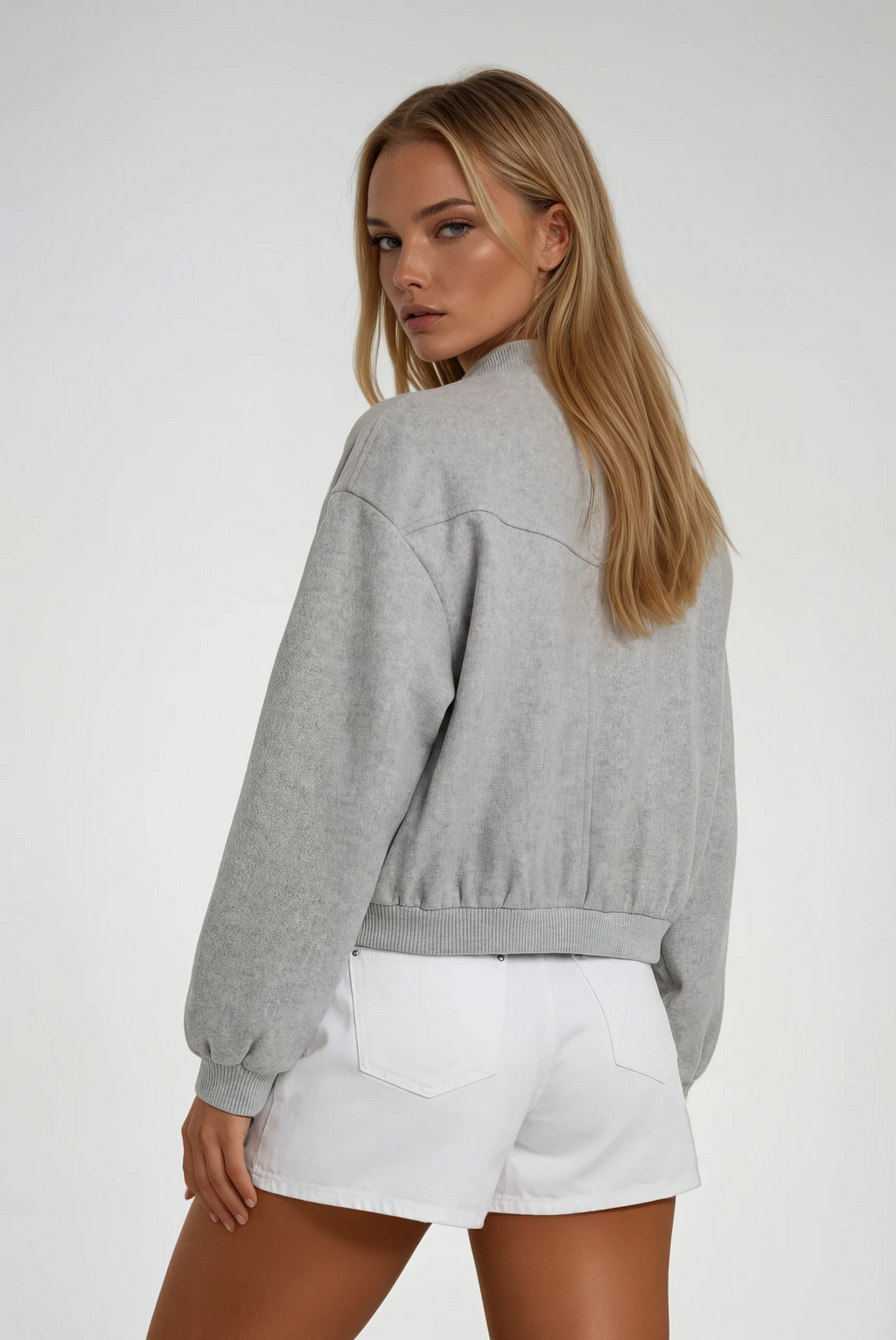 MUNICH – Cropped Tweed Bomber – 049