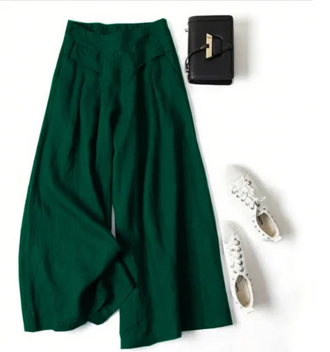 VALENCIA – Linen Wide-Leg Pants – 2109