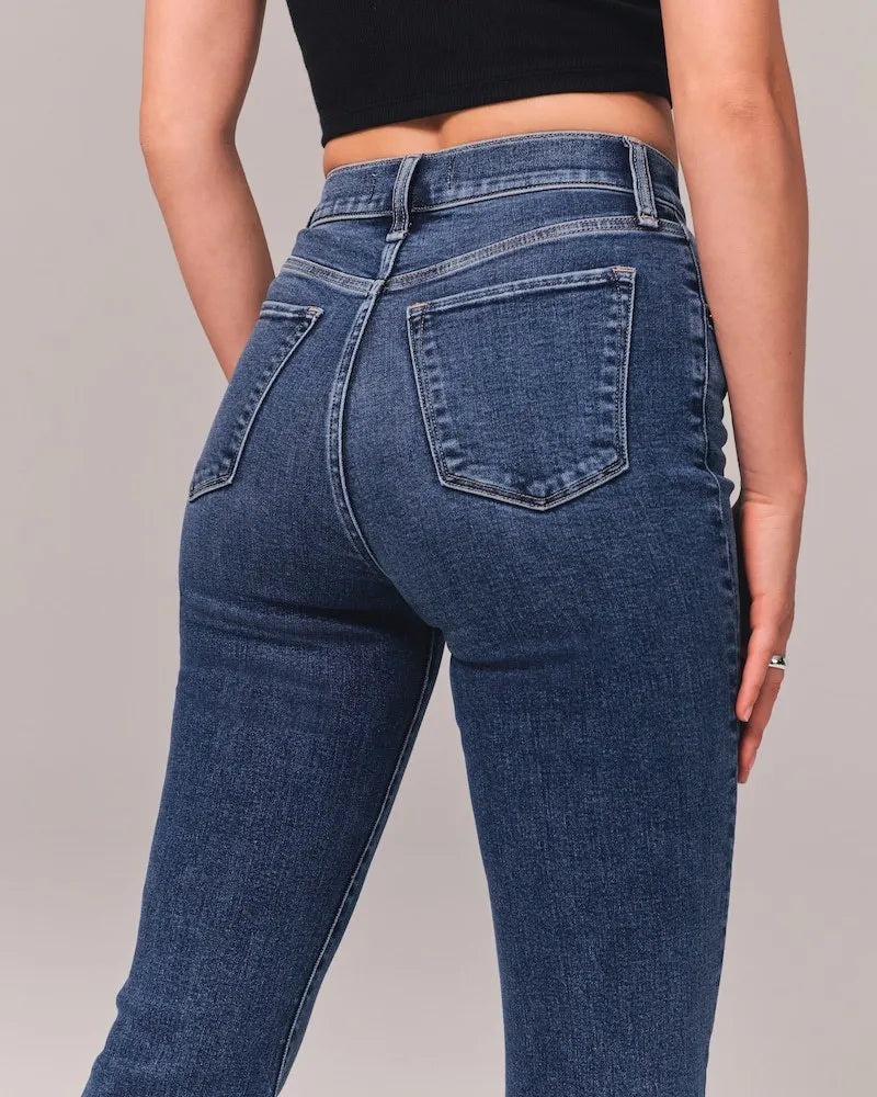 PARIS- Stretch Flare Jeans — Ultra High Rise