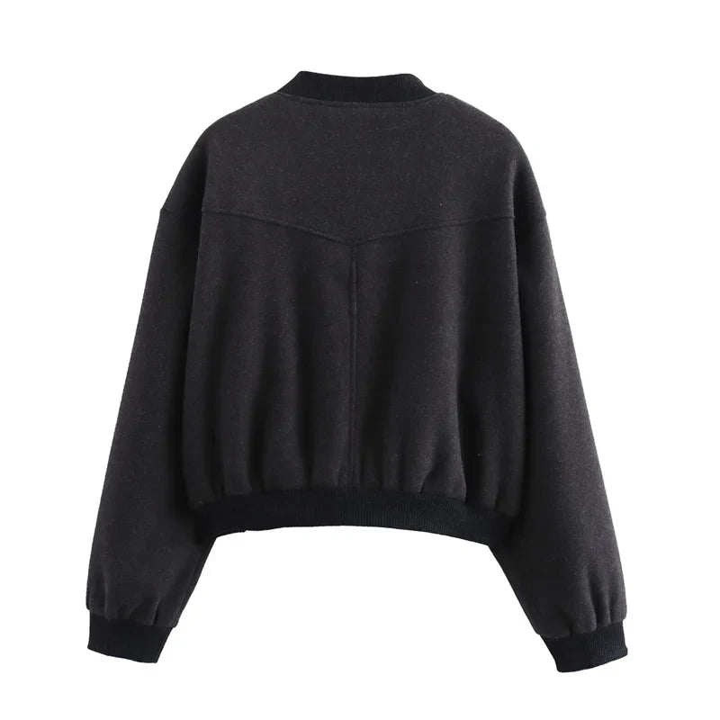 MUNICH – Cropped Tweed Bomber – 049