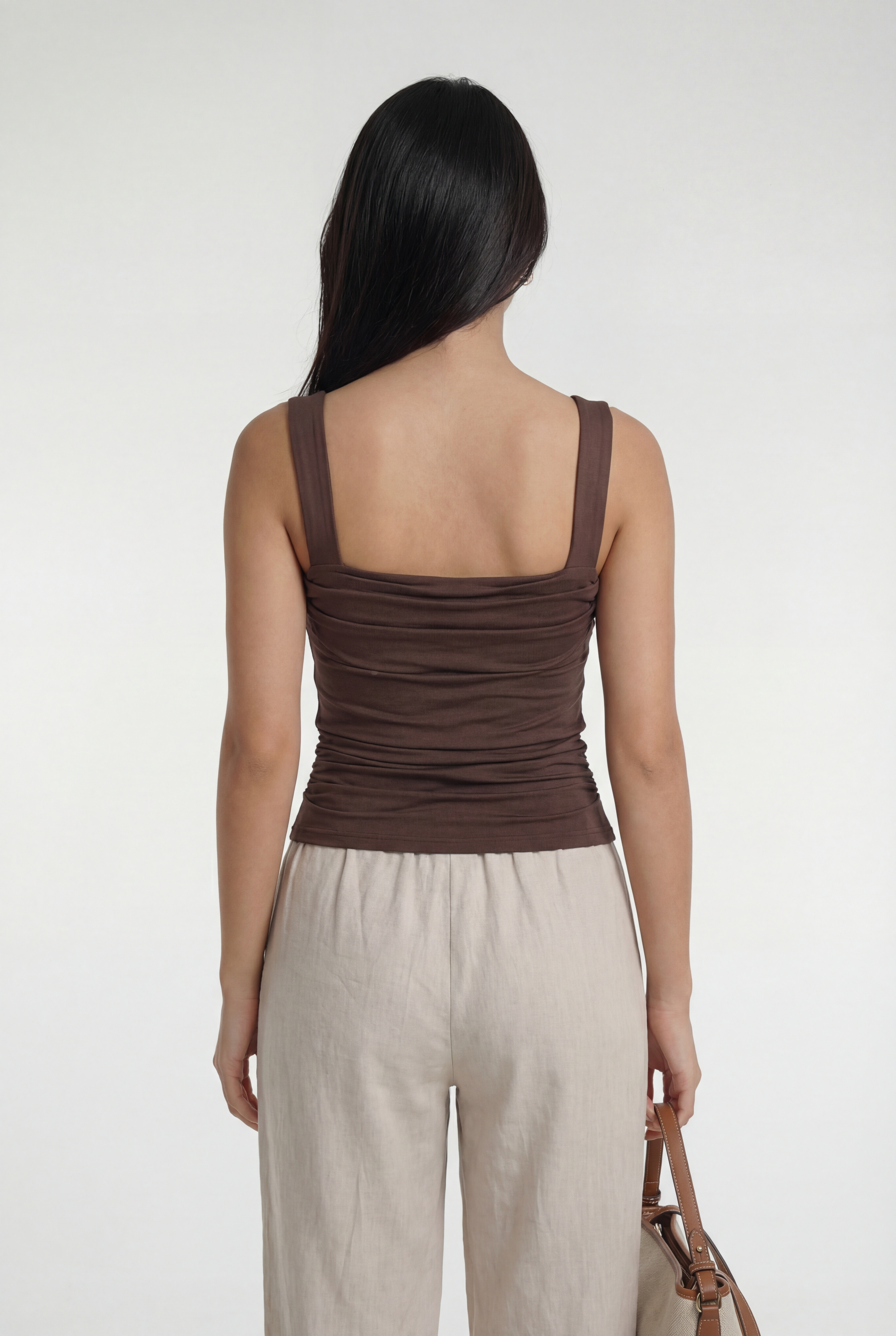 ROMA – Backless Pleated Sleeveless Top – 025