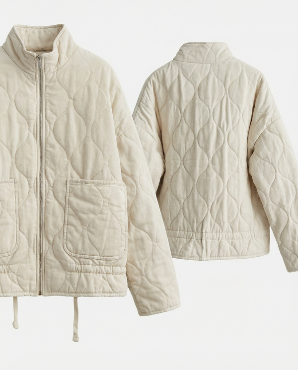 LYON – High Collar Quilted Jacket – 284