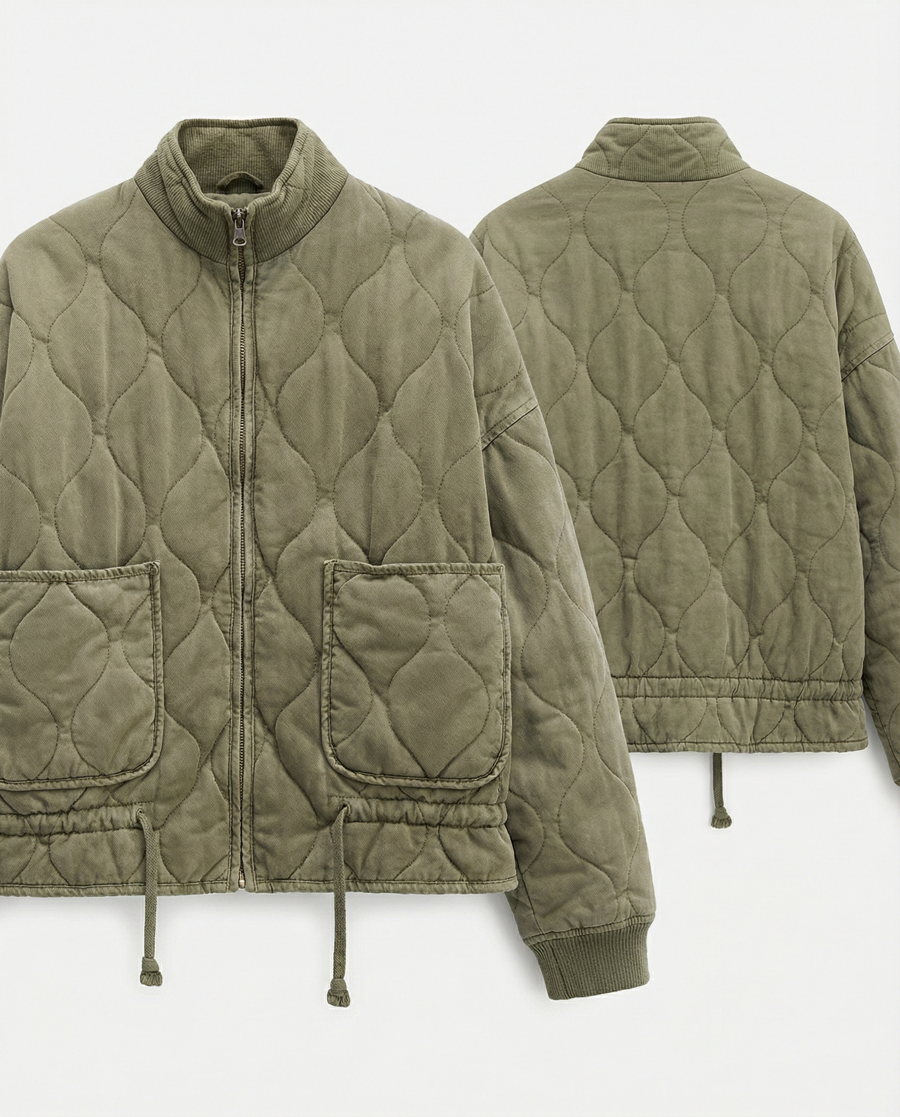 LYON – High Collar Quilted Jacket – 284