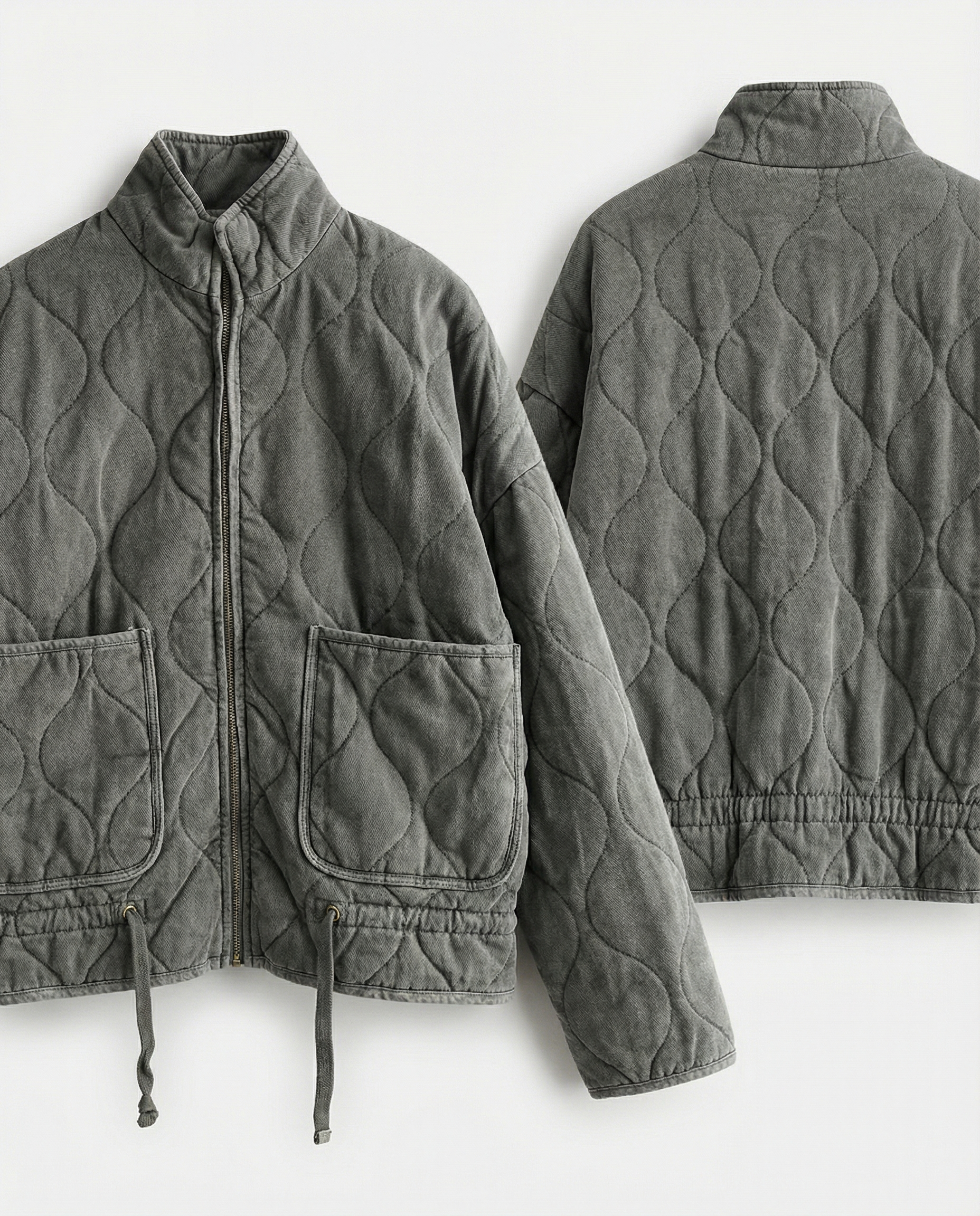 LYON – High Collar Quilted Jacket – 284