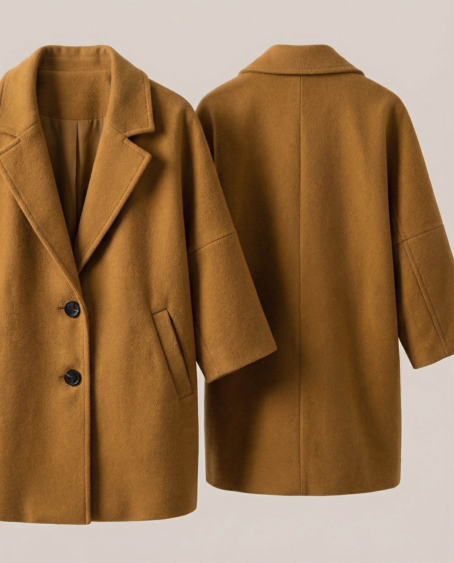 ZURICH – Chain Detail Wool Coat – 226