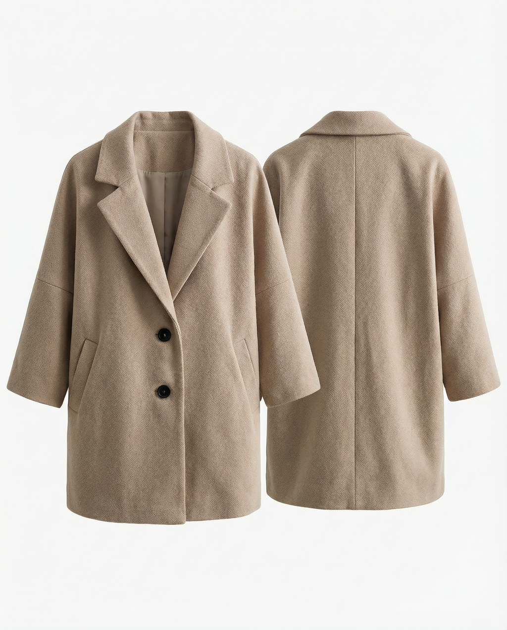 ZURICH – Chain Detail Wool Coat – 226