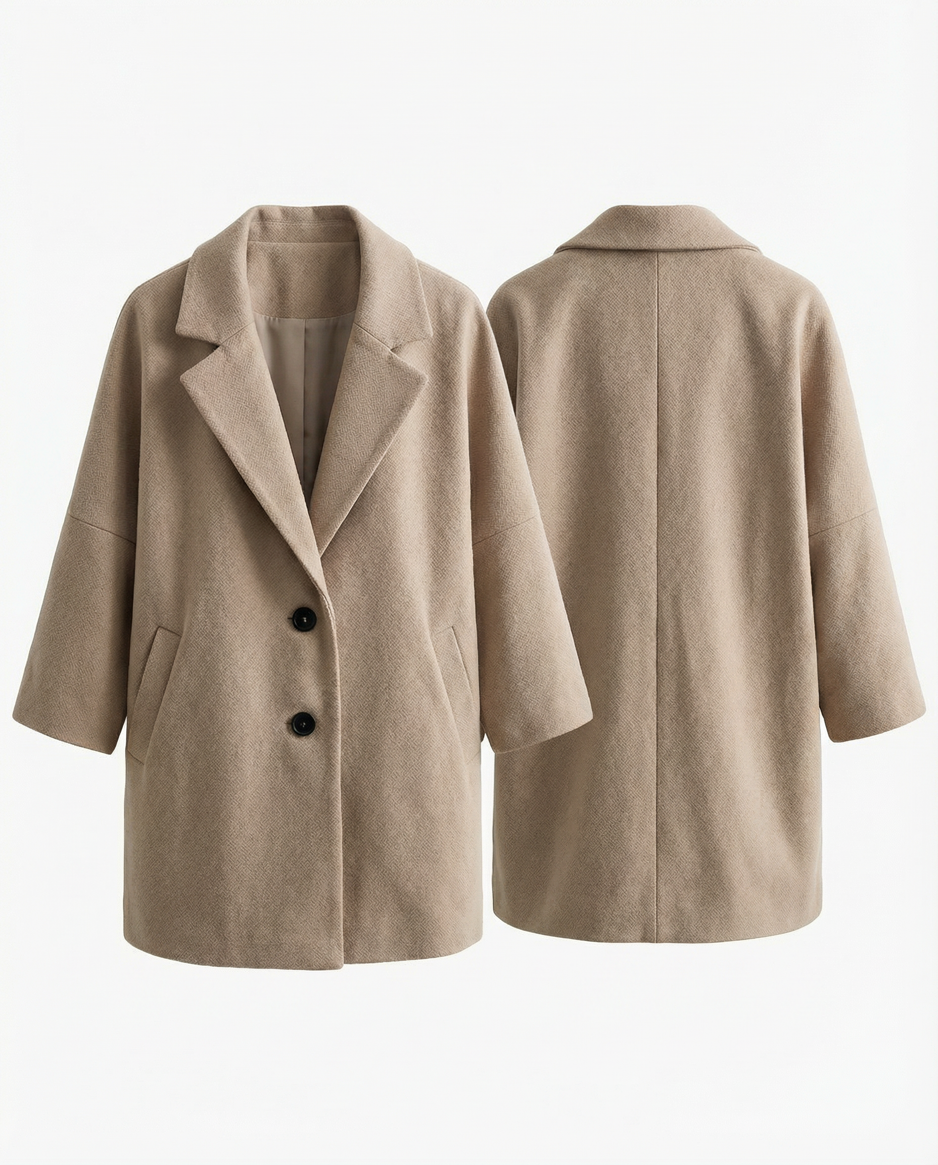 ZURICH – Chain Detail Wool Coat – 226