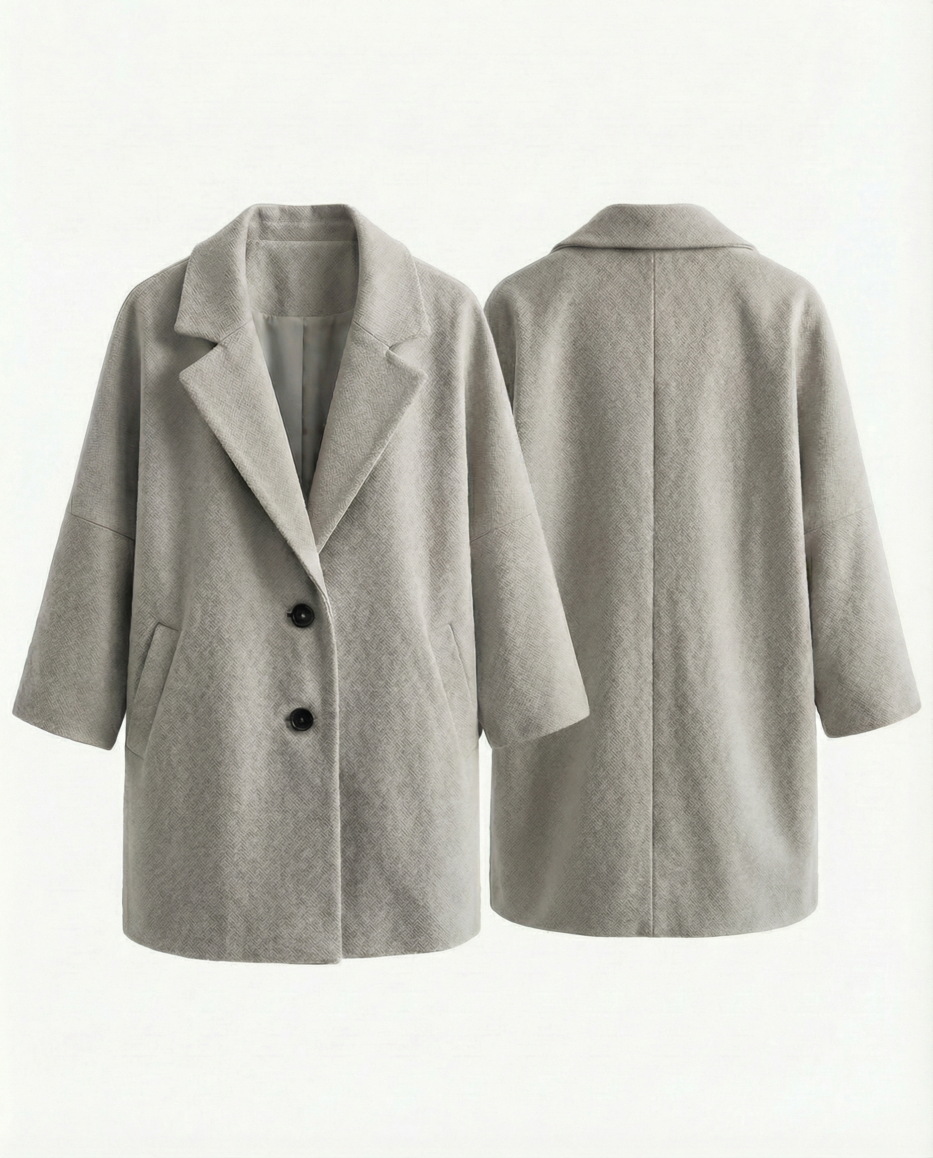 ZURICH – Chain Detail Wool Coat – 226