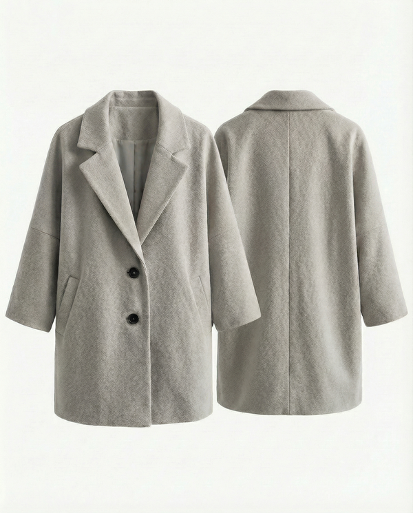 ZURICH – Chain Detail Wool Coat – 226