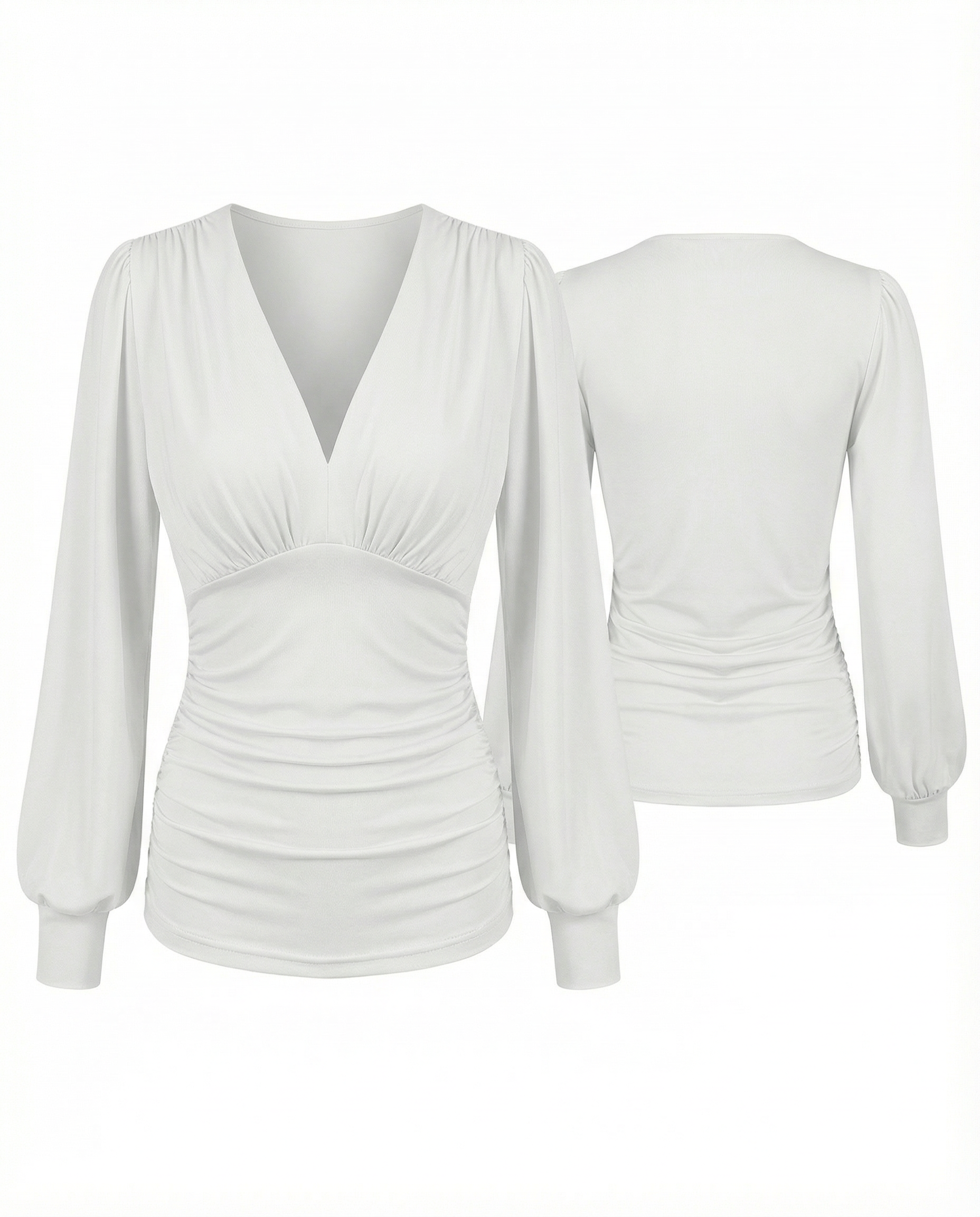 VIENNA – Button-Up Jersey Blouse – 257