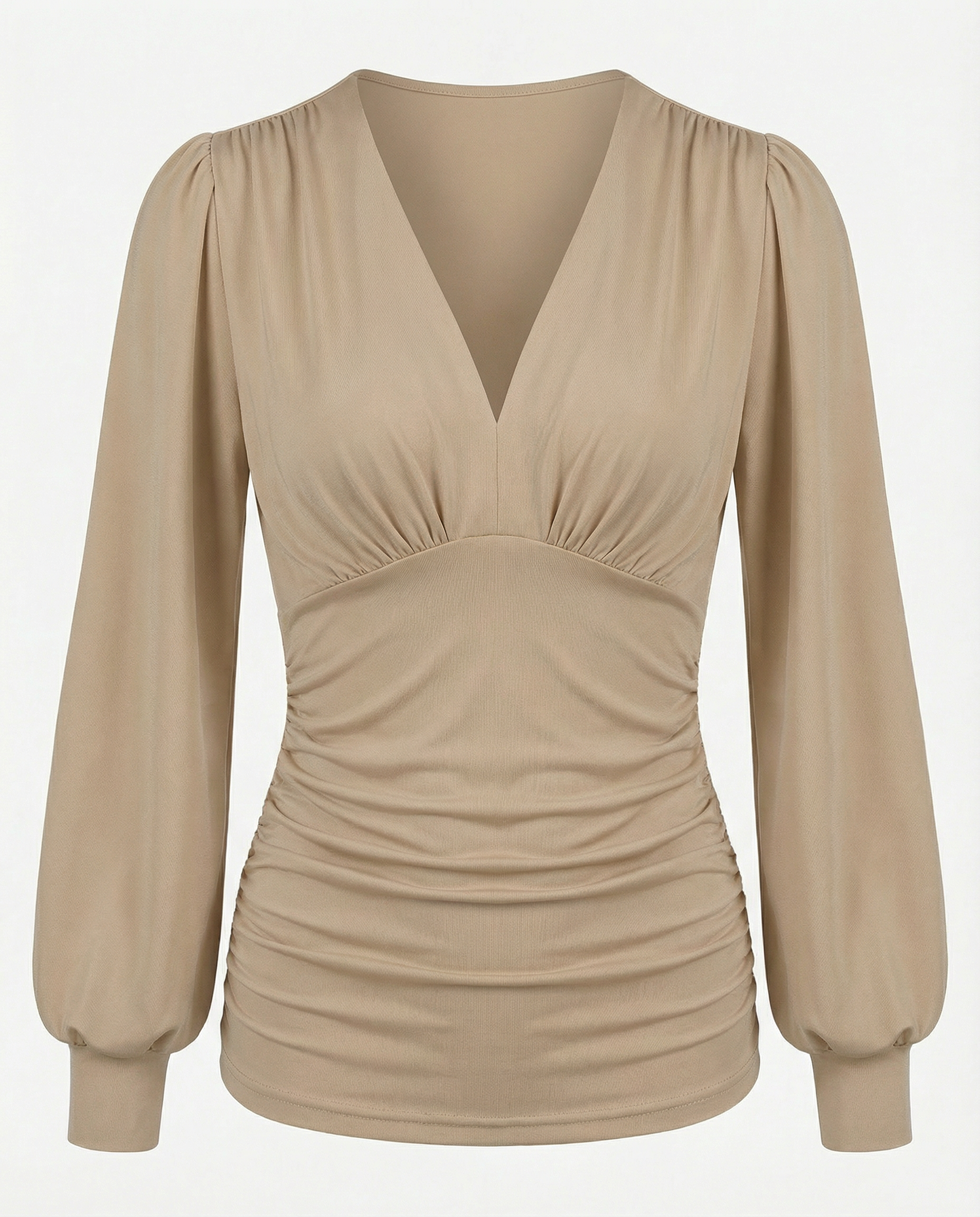 VIENNA – Button-Up Jersey Blouse – 257