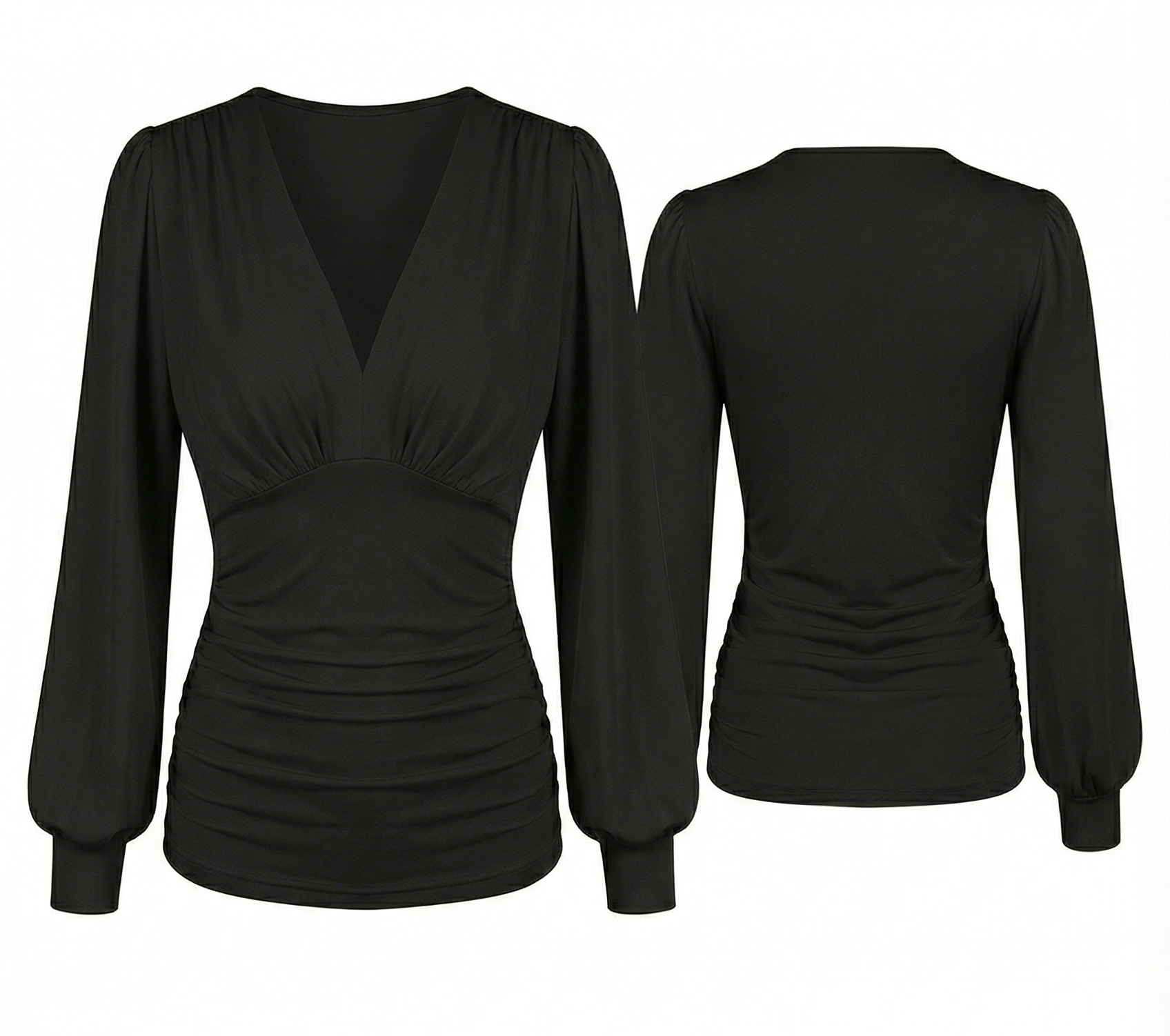 VIENNA – Button-Up Jersey Blouse – 257