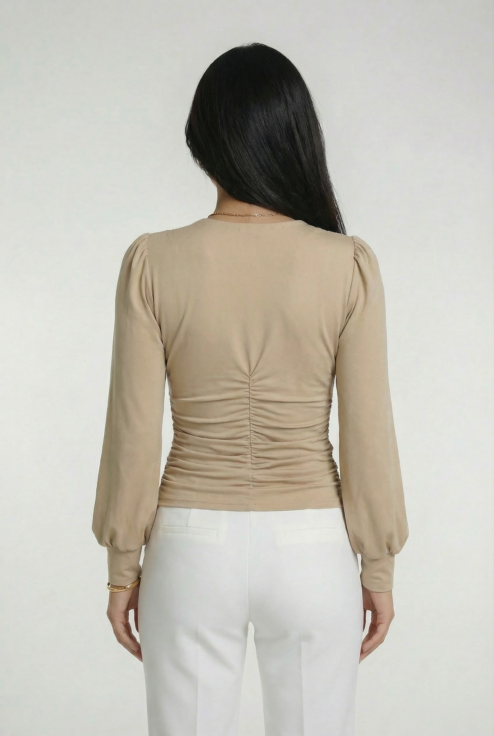 VIENNA – Button-Up Jersey Blouse – 257