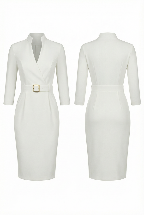 FLORENCE – Lace-Up Midi Dress – 251