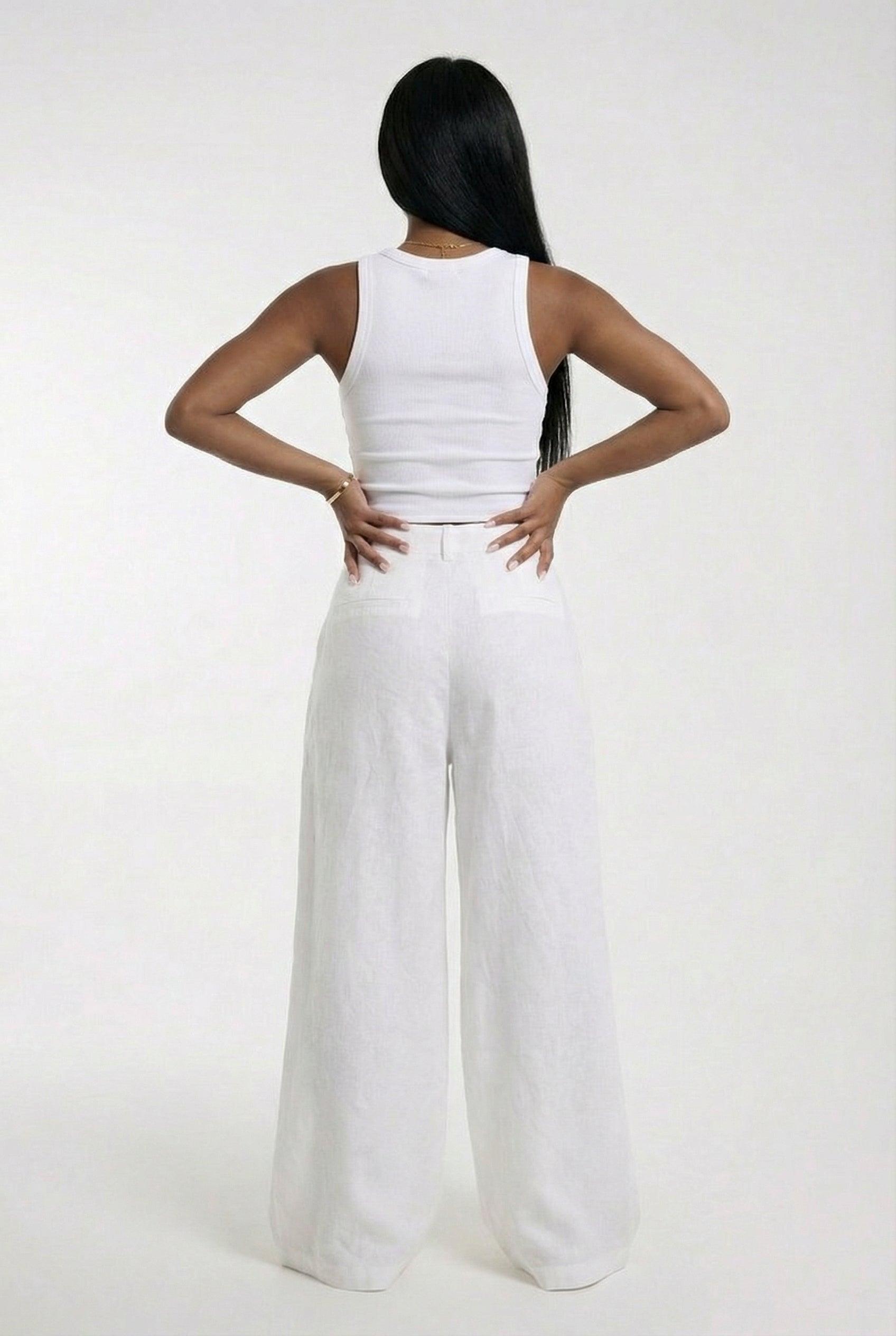 VALENCIA – Linen Wide-Leg Pants – 2109