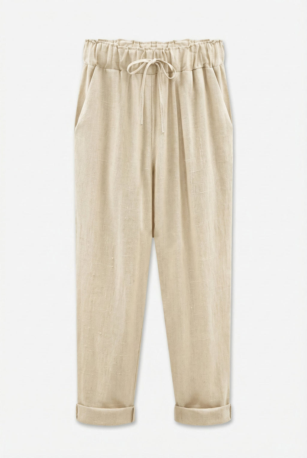 PALERMO – Cotton-Linen Harem Pants – 463