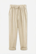 PALERMO – Cotton-Linen Harem Pants – 463