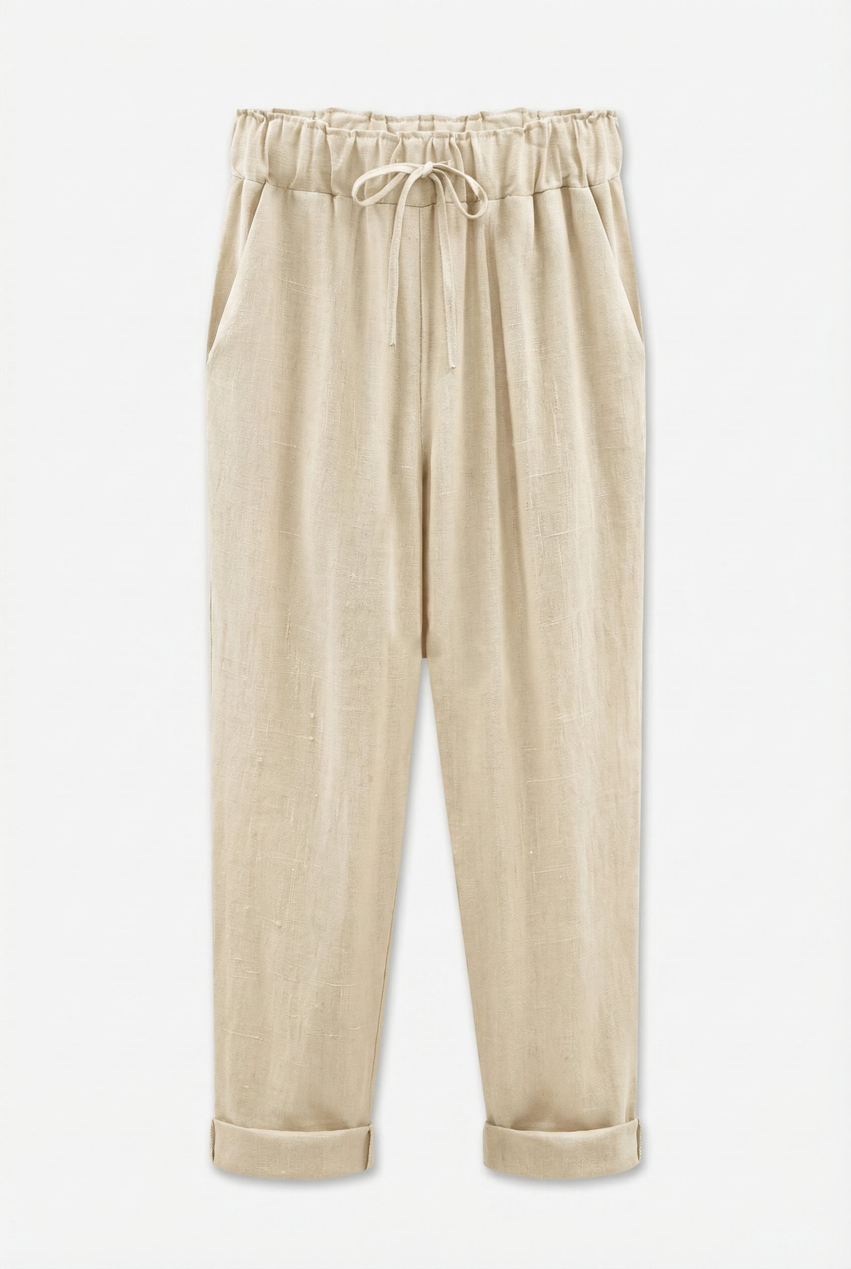 PALERMO – Cotton-Linen Harem Pants – 463