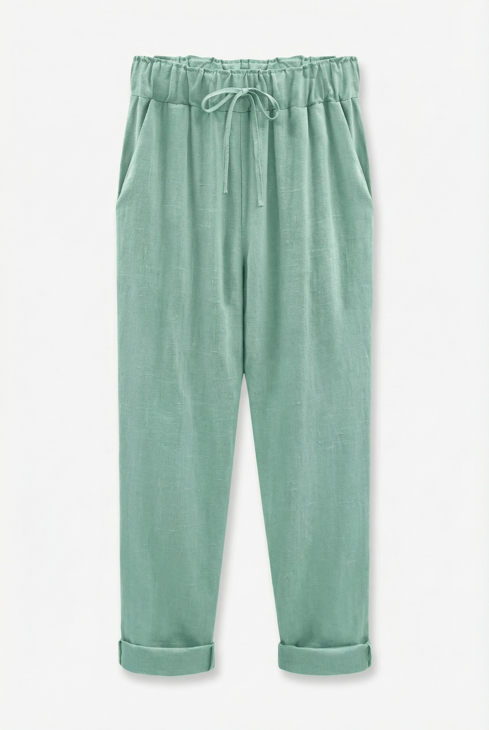 PALERMO – Cotton-Linen Harem Pants – 463