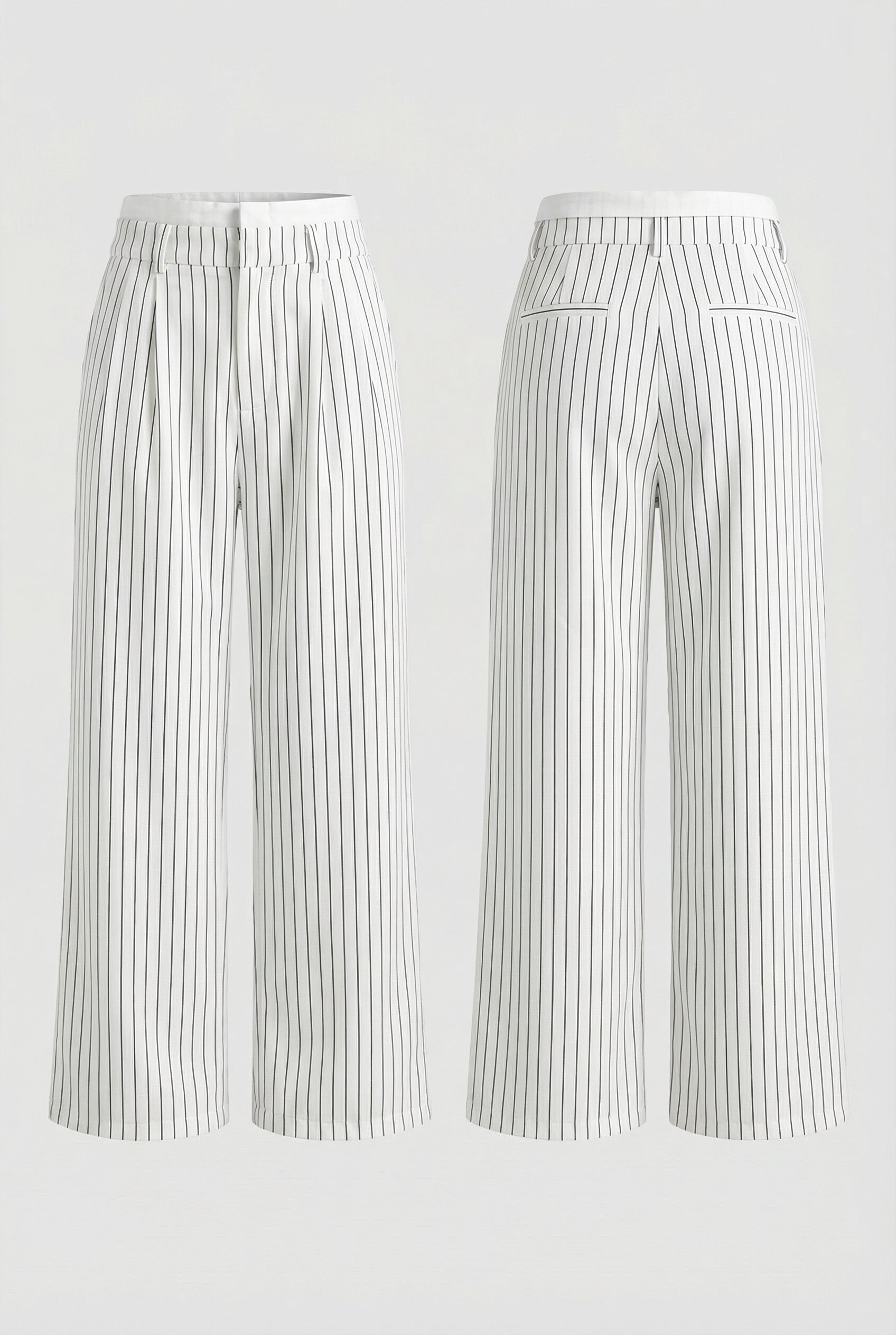 MILAN – Striped Wide-Leg Pants – 2441