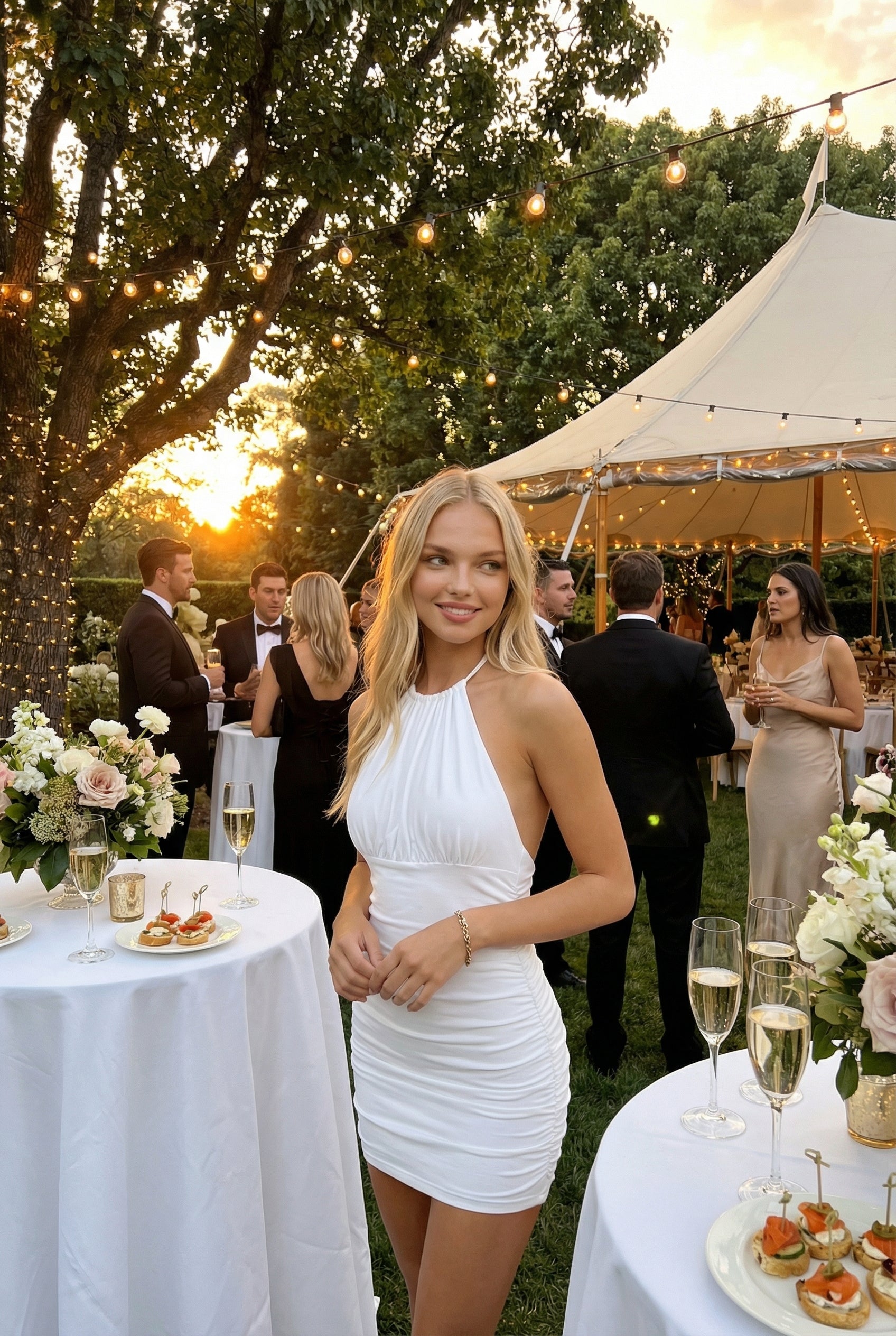 MYKONOS – Halter Bodycon Mini Dress – 4827