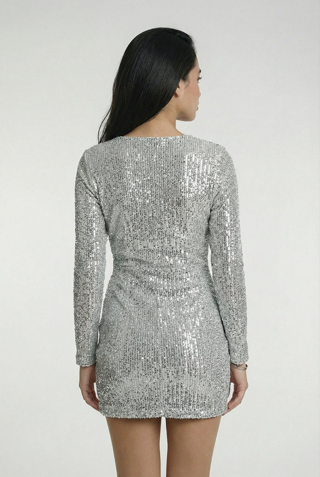 CANNES – Sequin Mesh Bodycon Dress – 3742