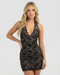 ARIA | Lace Me Mini Dress