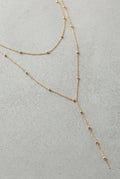 VIENNA – Gold Plated Lariat Necklace – 018